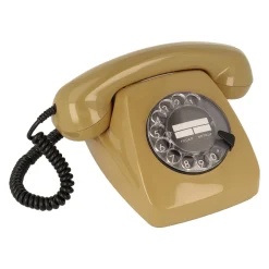 Nostalgisches Wählscheiben-Telefon 611 grau mit Piezo strahlungsreduziert