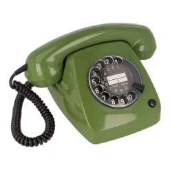 Nostalgisches Wählscheiben-Telefon 611 grau mit Piezo strahlungsreduziert