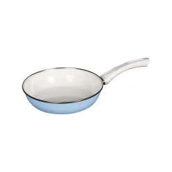 Nouvelle Ceramic-Glas Pfannen green, blue, white, 24 + 28 cm