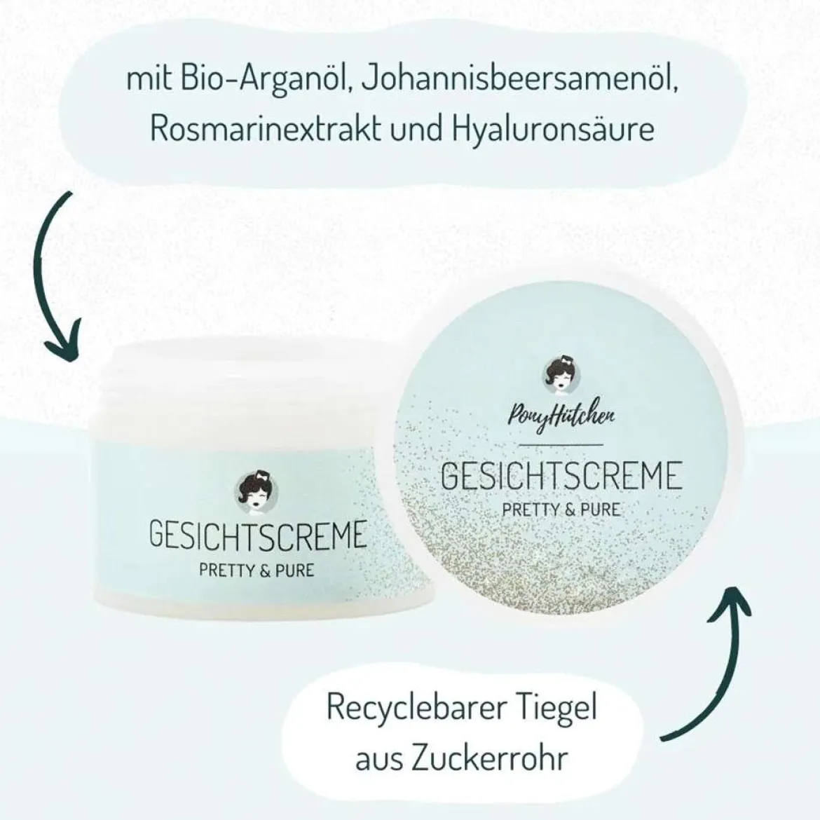 Ponyhütchen Naturkosmetik Gesichtscreme Pretty & Pure