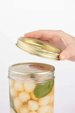 Praktisches Weithalsglas mit Heber für eingelegtes Gemüse