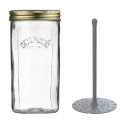 Praktisches Weithalsglas mit Heber für eingelegtes Gemüse