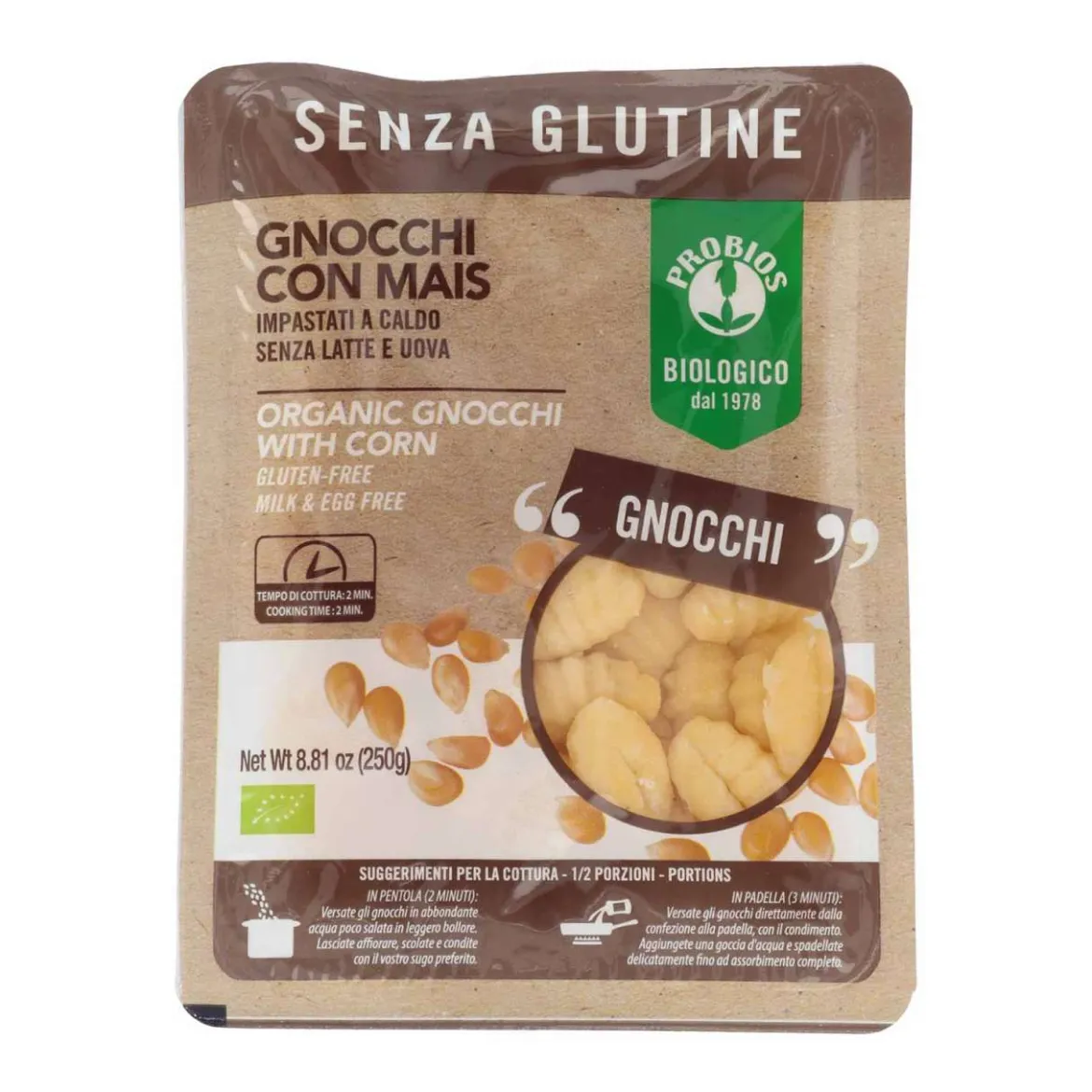 Probios Mais Gnocchi ohne Weizen - vegan, ohne Kühlung lagern