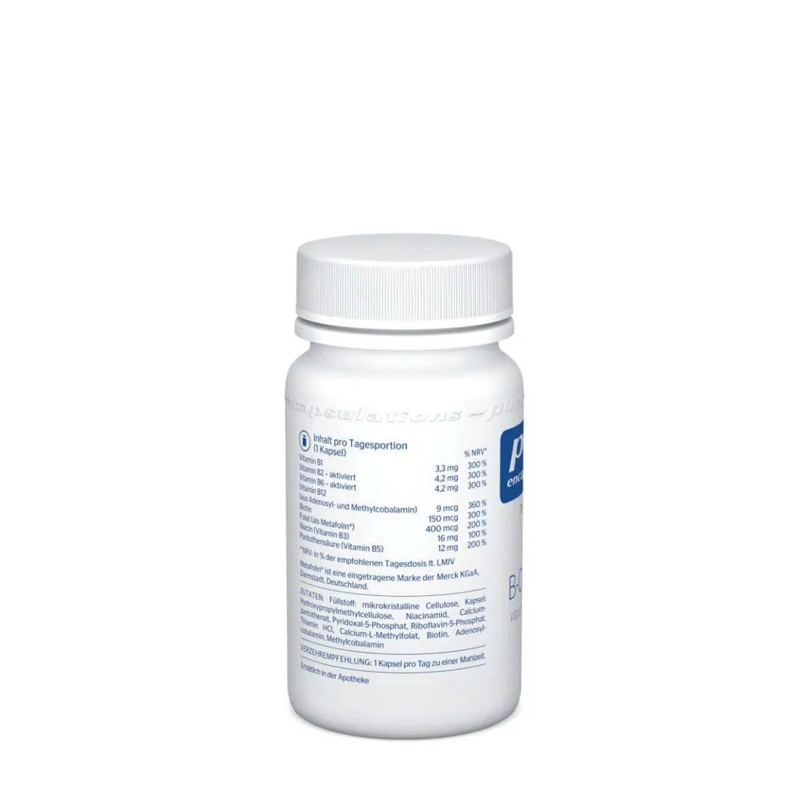 Pure B Complex - vegane Vitamin B Kapseln von Pure Encapsulations