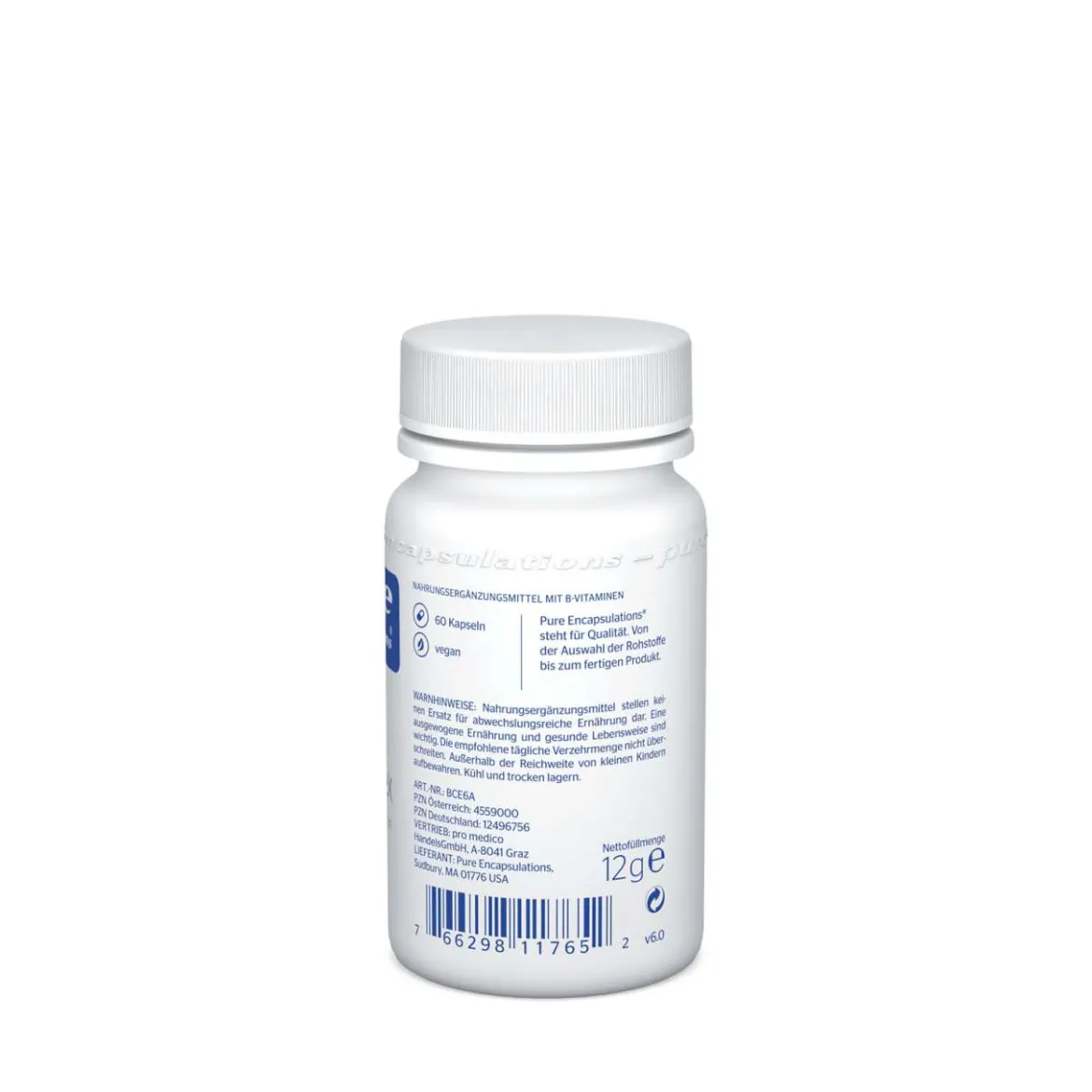 Pure B Complex - vegane Vitamin B Kapseln von Pure Encapsulations
