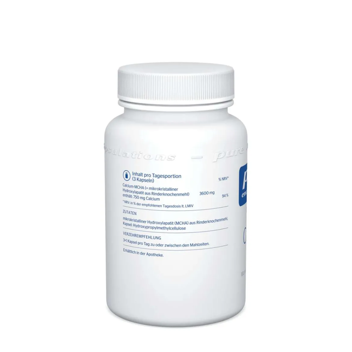 PURE Calcium (MCHA) 250 mg, 90 Kapseln