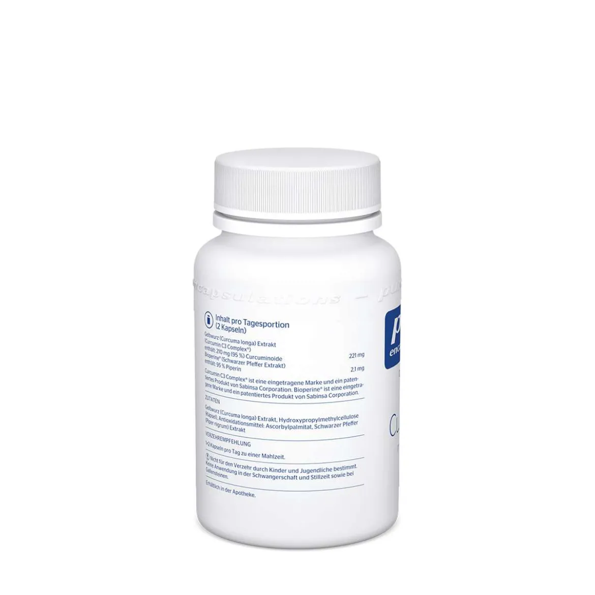 Pure Encapsulations Curcumin mit Bioperin, 60 Kapseln