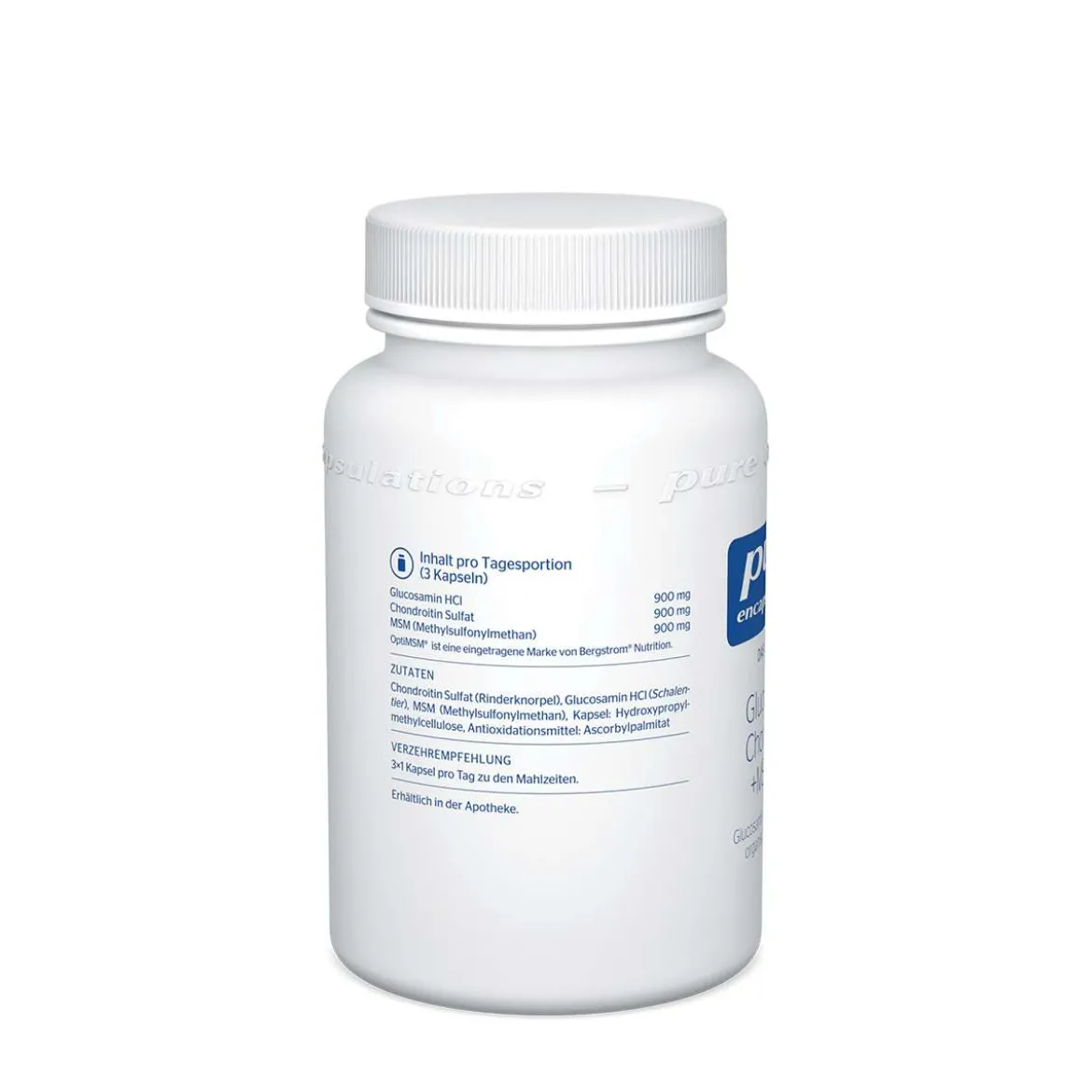 Pure Encapsulations Glucosamin Chondroitin MSM - organischer Schwefel