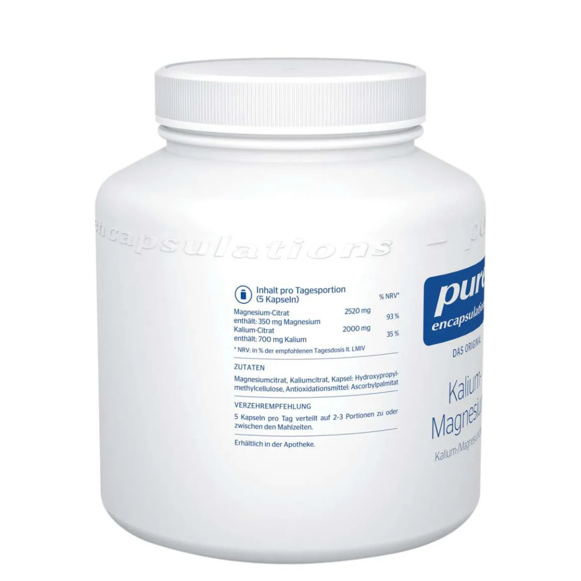 Pure Encapsulations Kalium Magnesium Citrat - Allergiker geeignet