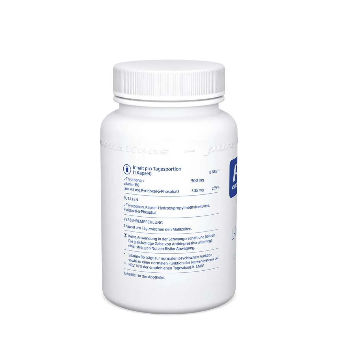 Pure Encapsulations L-Tryptophan mit Vitamin B6