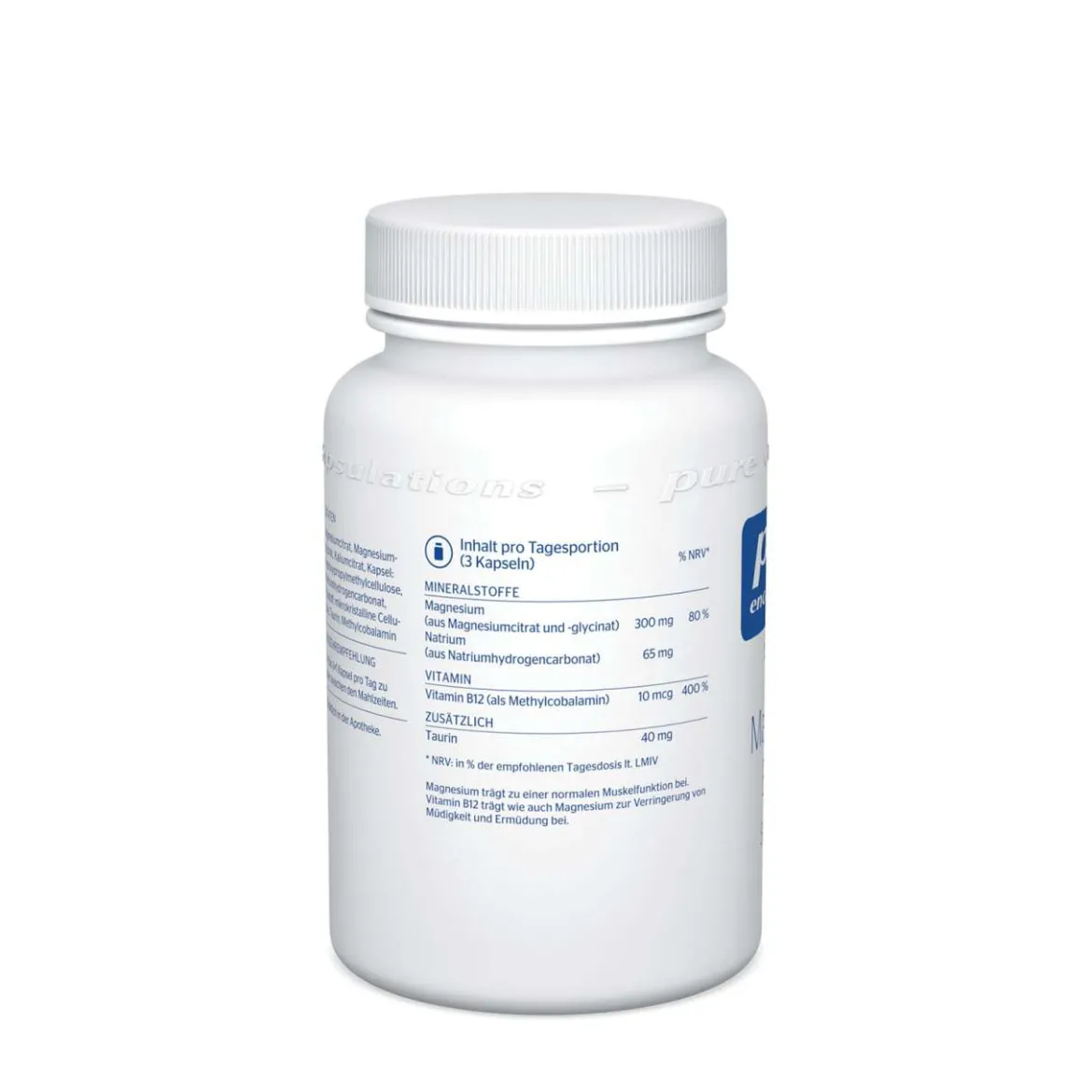 Pure Encapsulations Magnesium Kalium Präparat mit Sport-Formel