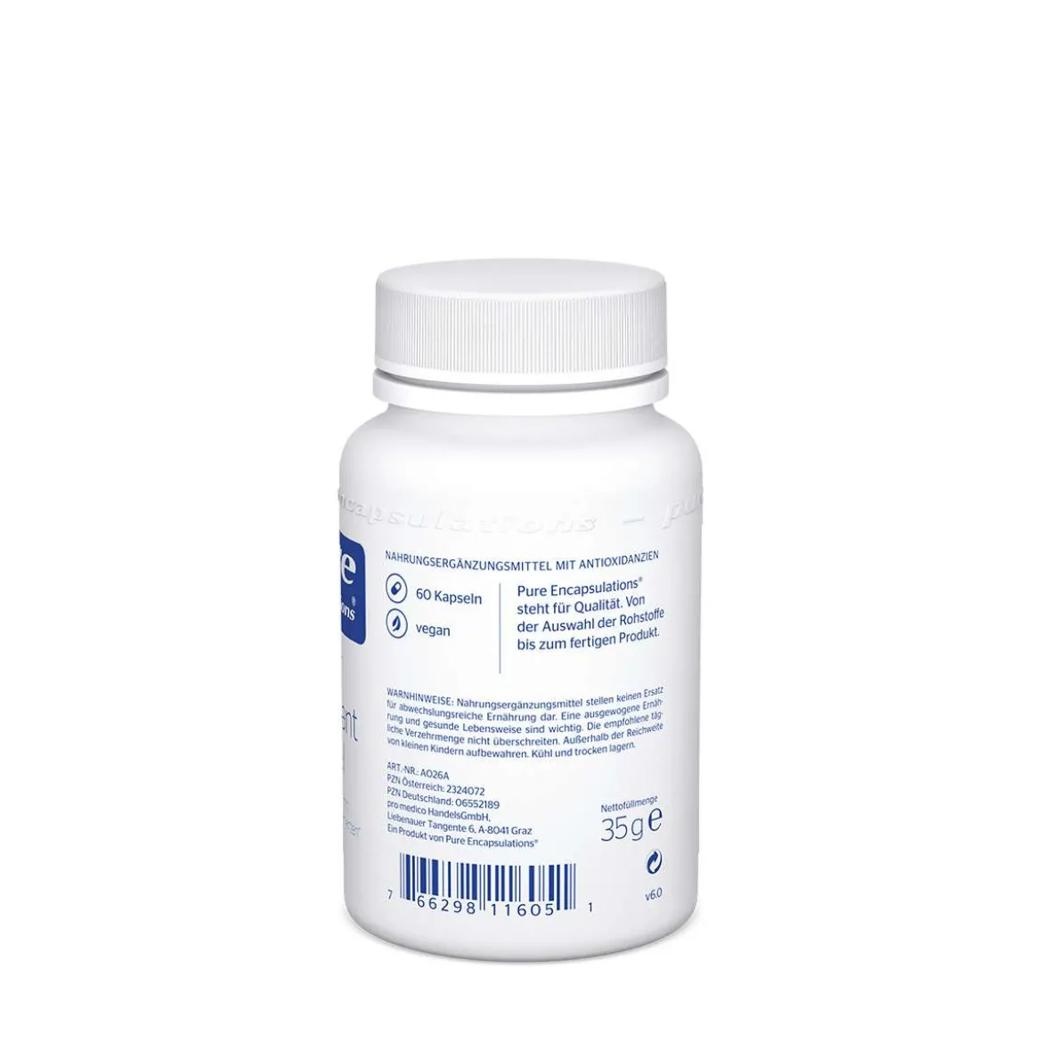 Pure Encapsulations - Pure AntiOxidant Formel, 60 Kapseln