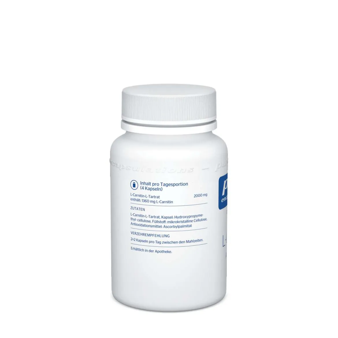 Pure Encapsulations - PURE L-Carnitin L-Tartrat, 60 Kapseln kaufen