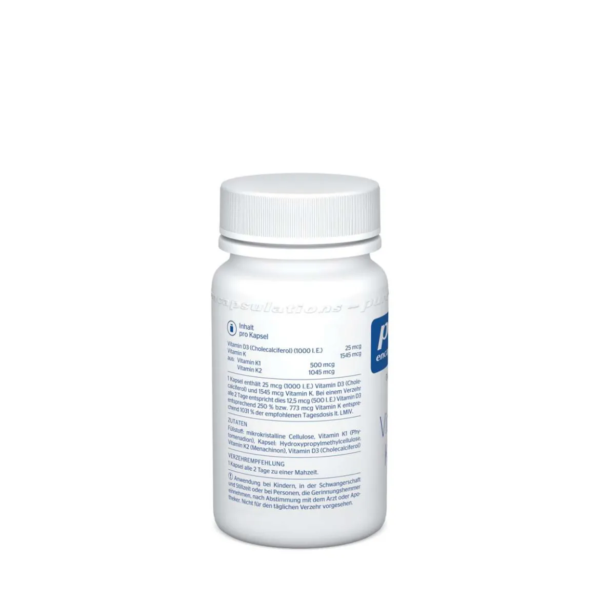 Pure Encapsulations - Pure Vitamin K und D, 60 Kapseln