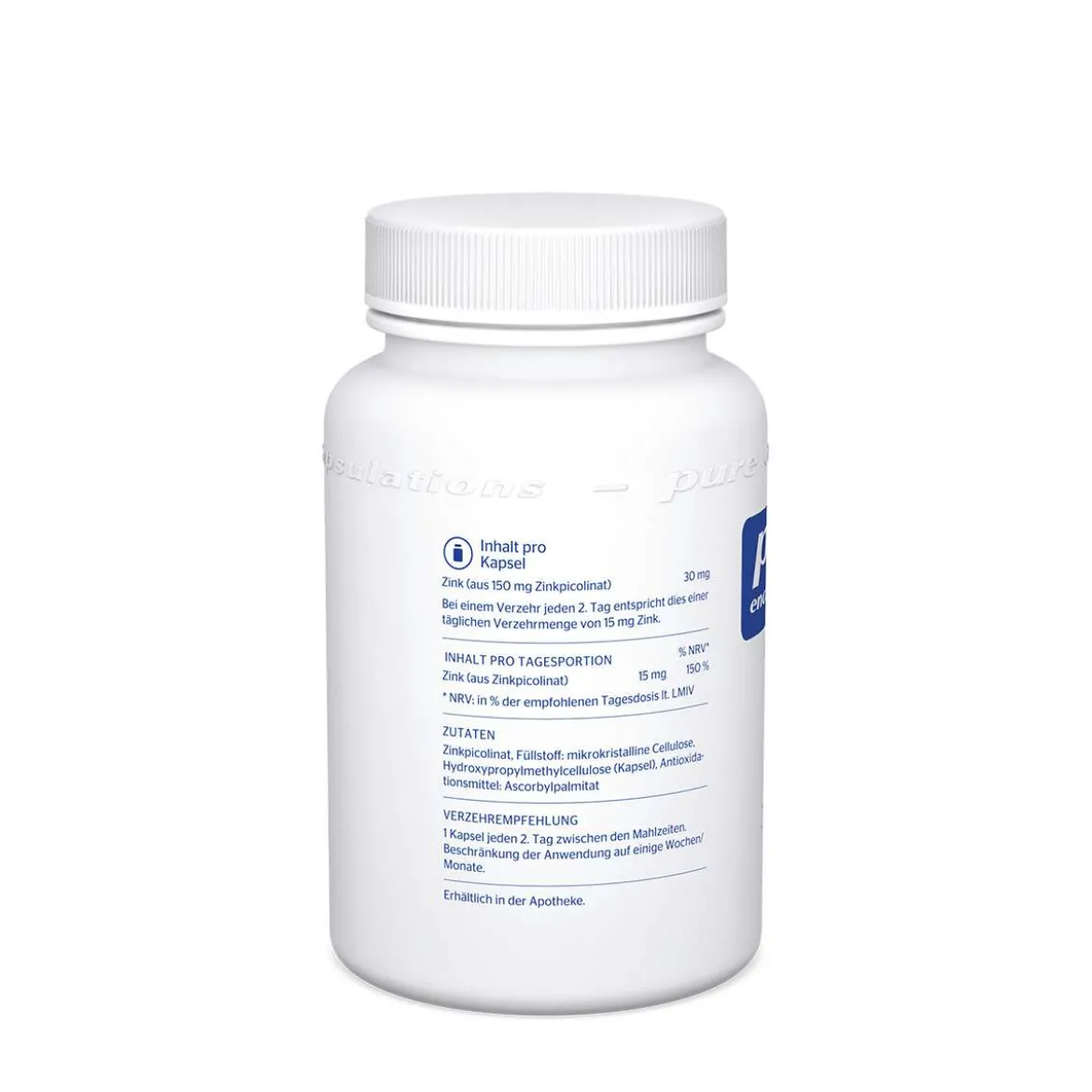 Pure Encapsulations | Pure Zink, ohne Zusatzstoffe
