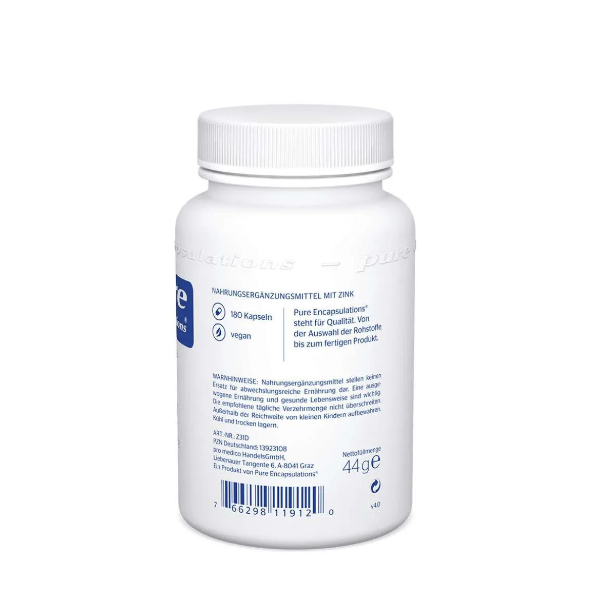 Pure Encapsulations | Pure Zink, ohne Zusatzstoffe