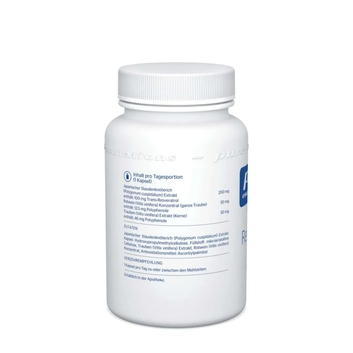 Pure Encapsulations Resveratrol Extra mit optimaler Bioverfügbarkeit