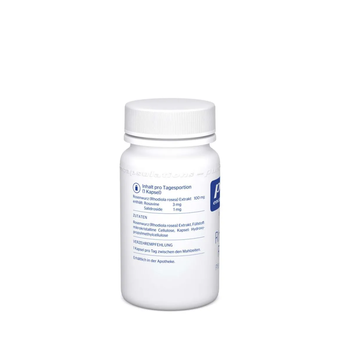 Pure Encapsulations Rhodiola Rosea Kapseln - Rosenwurz Extrakt