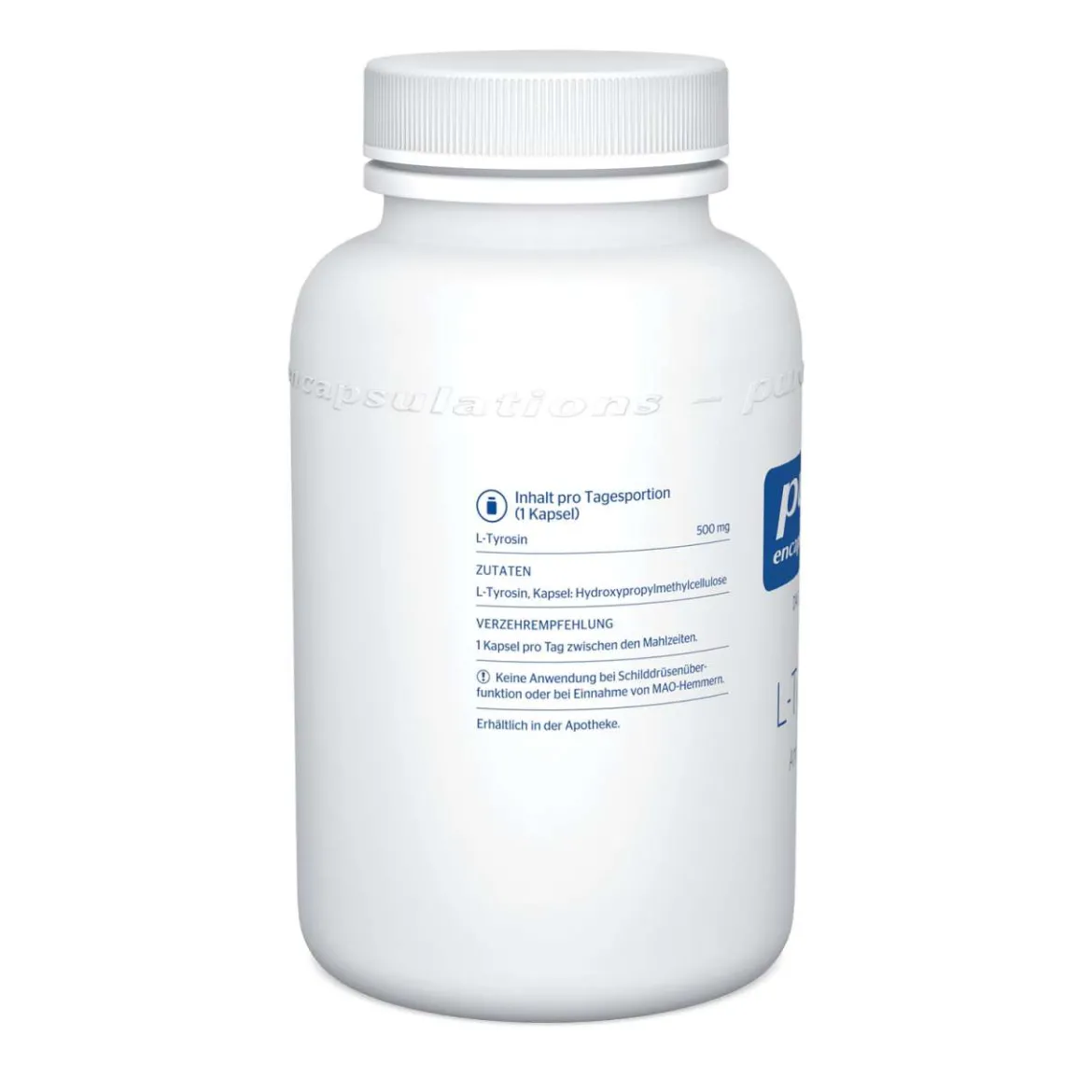 PURE L-Tyrosin Aminosäure, 90 Kapseln