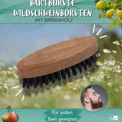 PureNature Bartbürste kaufen für eine natürliche Bartpflege