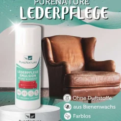 PureNature Bienenwachs Lederpflege - farblose Emulsion