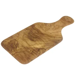Pure Nature Holz Schneidebrett mit Griff aus feinsten Olivenholz