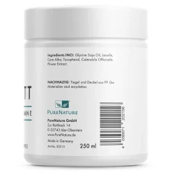 PureNature Melkfett ohne Mineralöl & Parfüm, mit Vitamin E