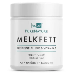PureNature Melkfett ohne Mineralöl & Parfüm, mit Vitamin E