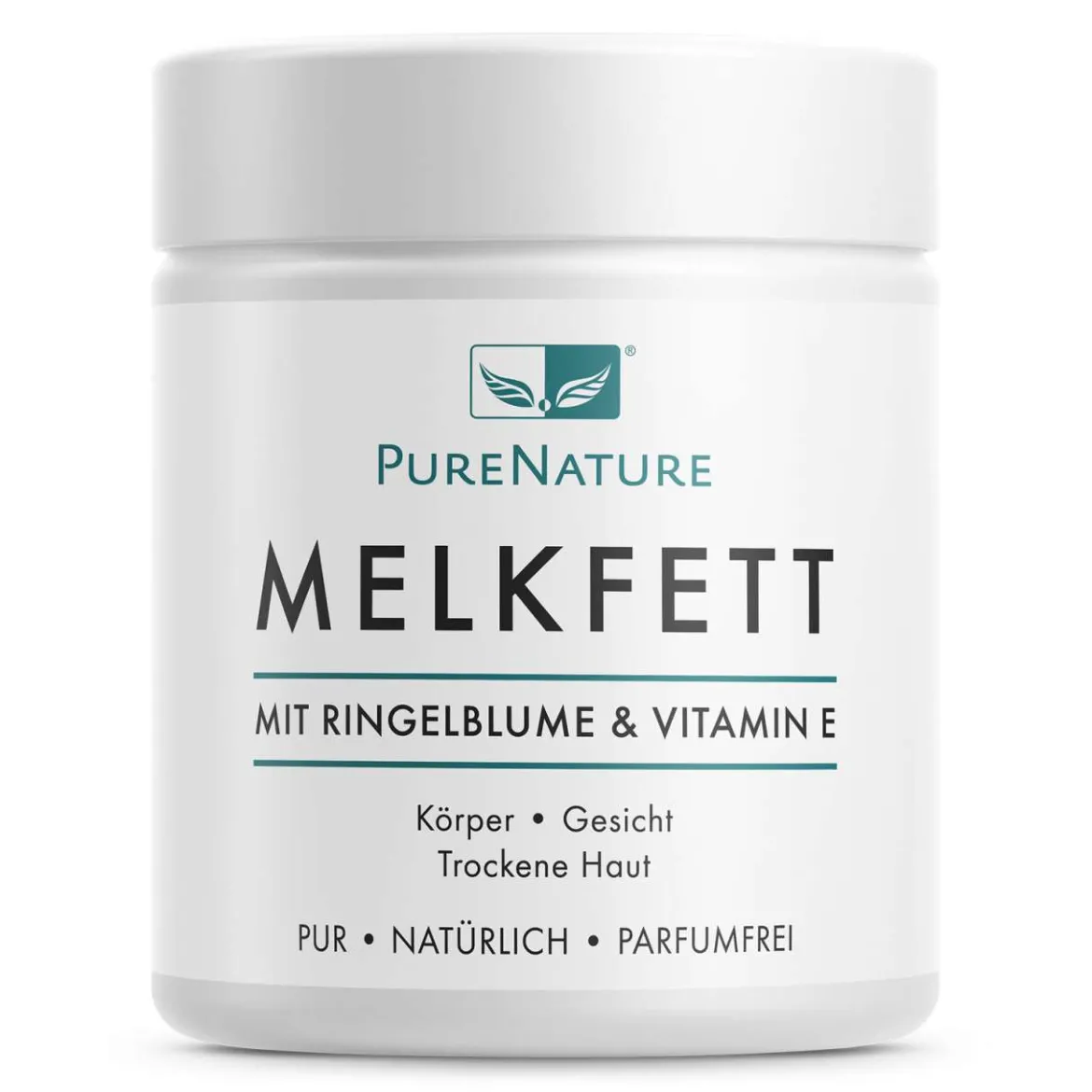 PureNature Melkfett ohne Mineralöl & Parfüm, mit Vitamin E