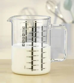 PureNature Messbecher aus Glas - mit Henkel