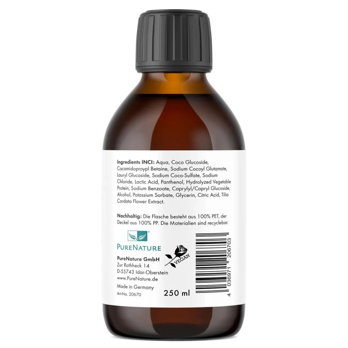 PureNature Protein Shampoo mit Keratin & Panthenol für Intensivpflege