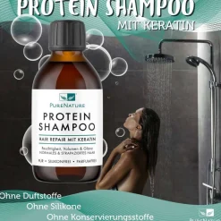 PureNature Protein Shampoo mit Keratin & Panthenol für Intensivpflege