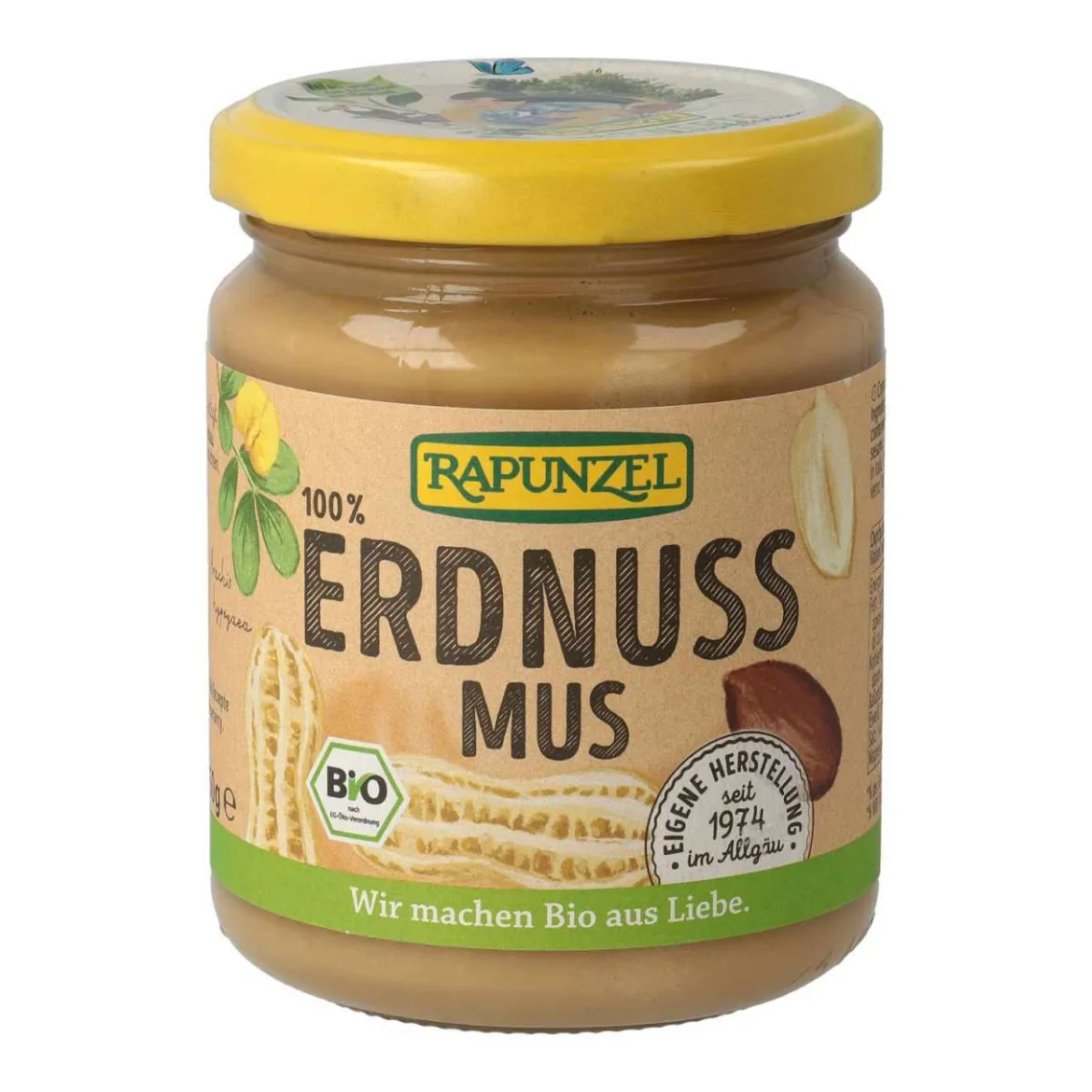 Rapunzel Erdnussmus fein - aus 100% gerösteten Bio Erdnüssen
