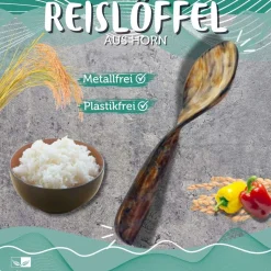Reislöffel aus Horn, gross von PureNature kaufen