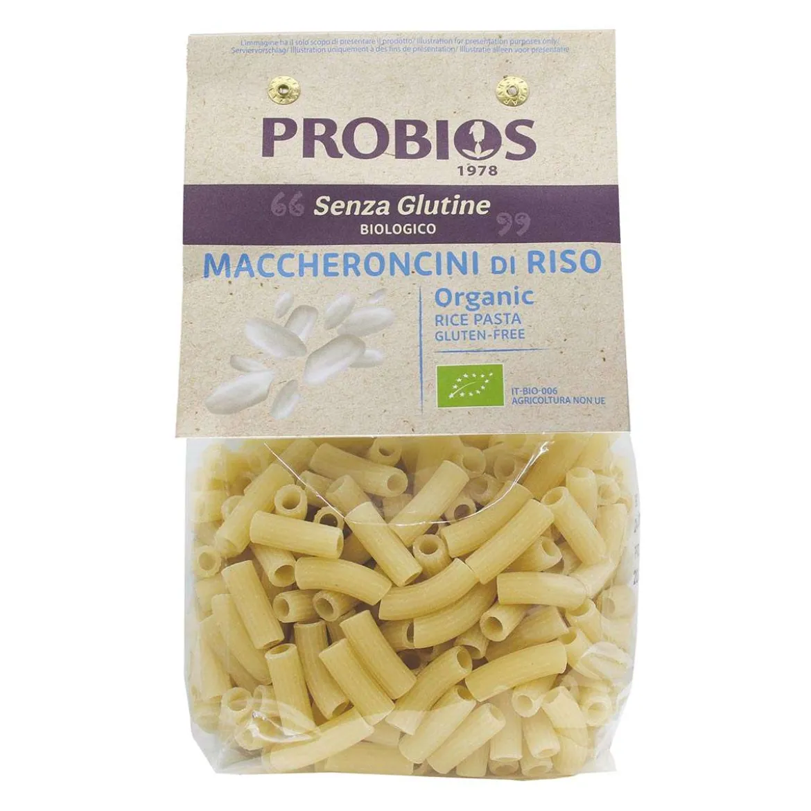 Reis Makkaroni, glutenfreie Pasta aus Italien