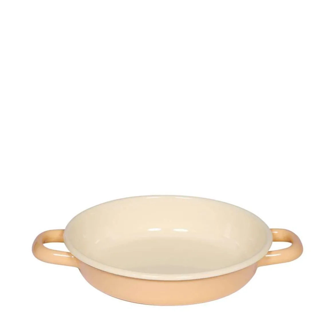 RIESS Eier- und Servierpfanne Goldgelb Ø 18 cm aus Emaille