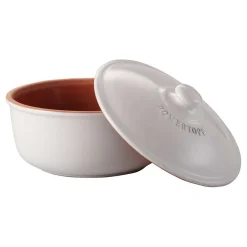 Römertopf Brot Back Topf weiß: idealer Top für Brot backen