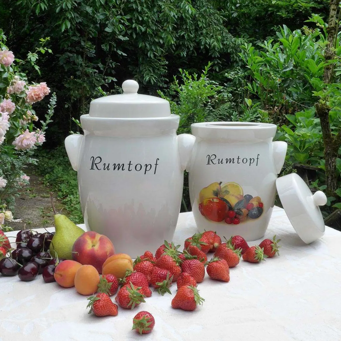 Rumtopf Keramik - luftdicht zum Gären von Früchten kaufen