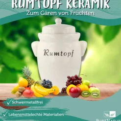 Rumtopf Keramik - luftdicht zum Gären von Früchten kaufen