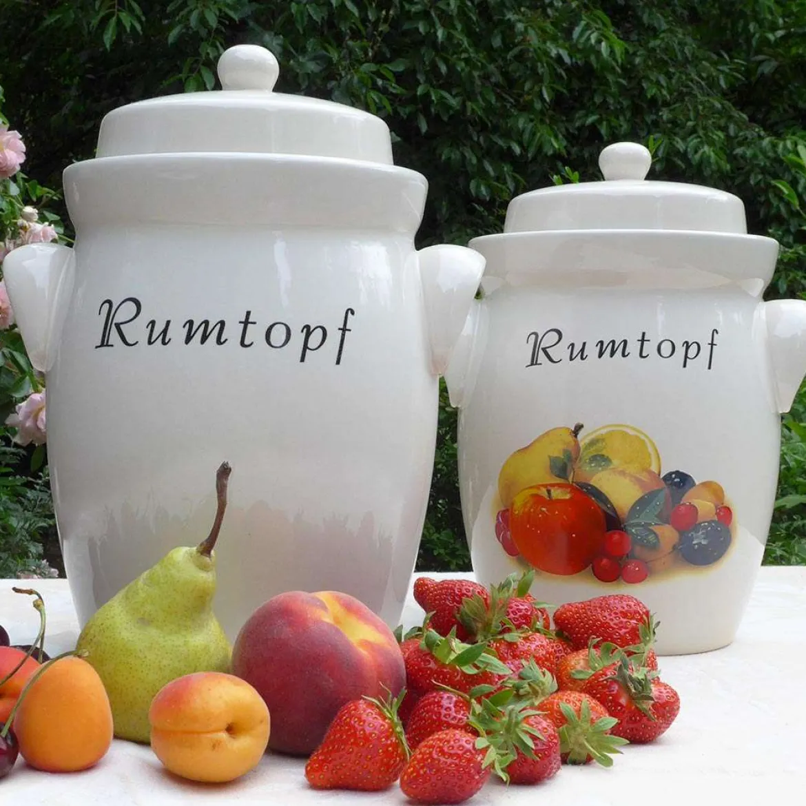 Rumtopf Keramik - luftdicht zum Gären von Früchten kaufen