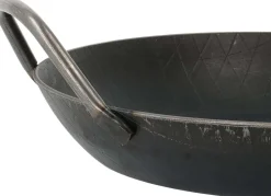 Schmiedeeisen-Pfanne Turk mit hohem Rand zum Braten & Kochen
