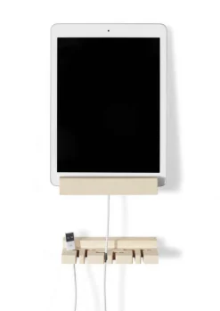 Side by Side Handy Ladestation Wand - aus Holz - modernes Design