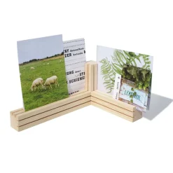 Side by Side Postkartenhalter Holz - für Postkarten & Photos - kaufen