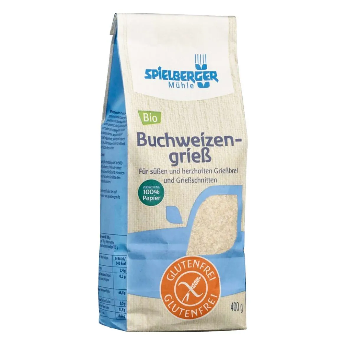 Spielberger Mühle Buchweizengrieß glutenfrei aus kontrolliert biologischem Anbau