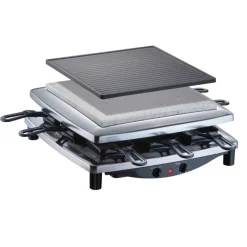 Steba RC 3 plus Chrom: Raclettegrill und Natursteingrill