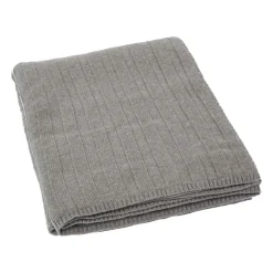 Strickdecke Schafschurwolle Plaid von PureNature