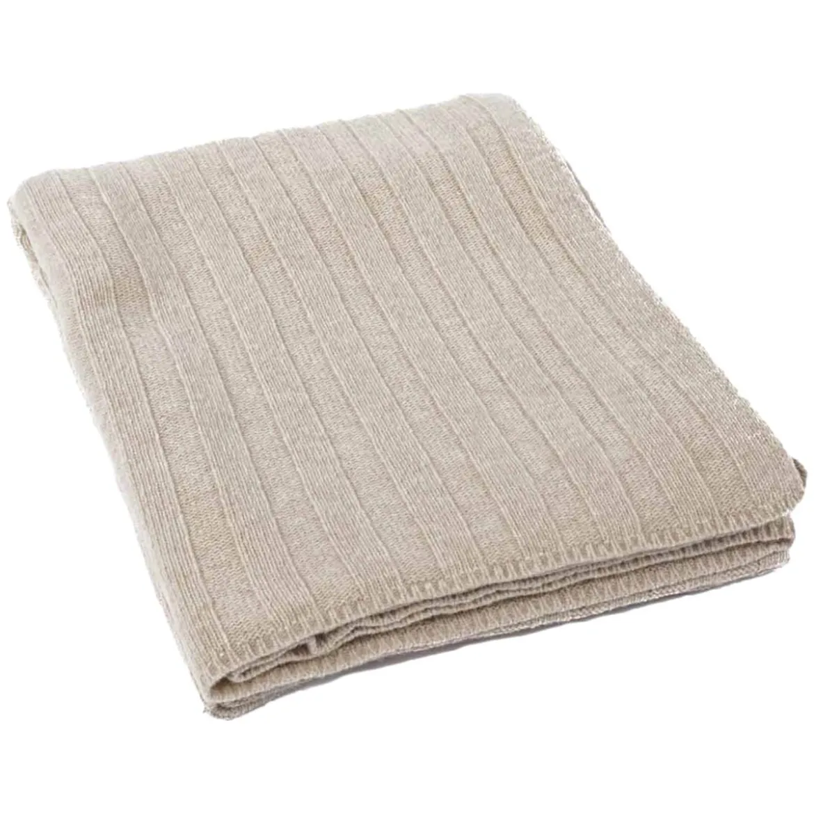 Strickdecke Schafschurwolle Plaid von PureNature