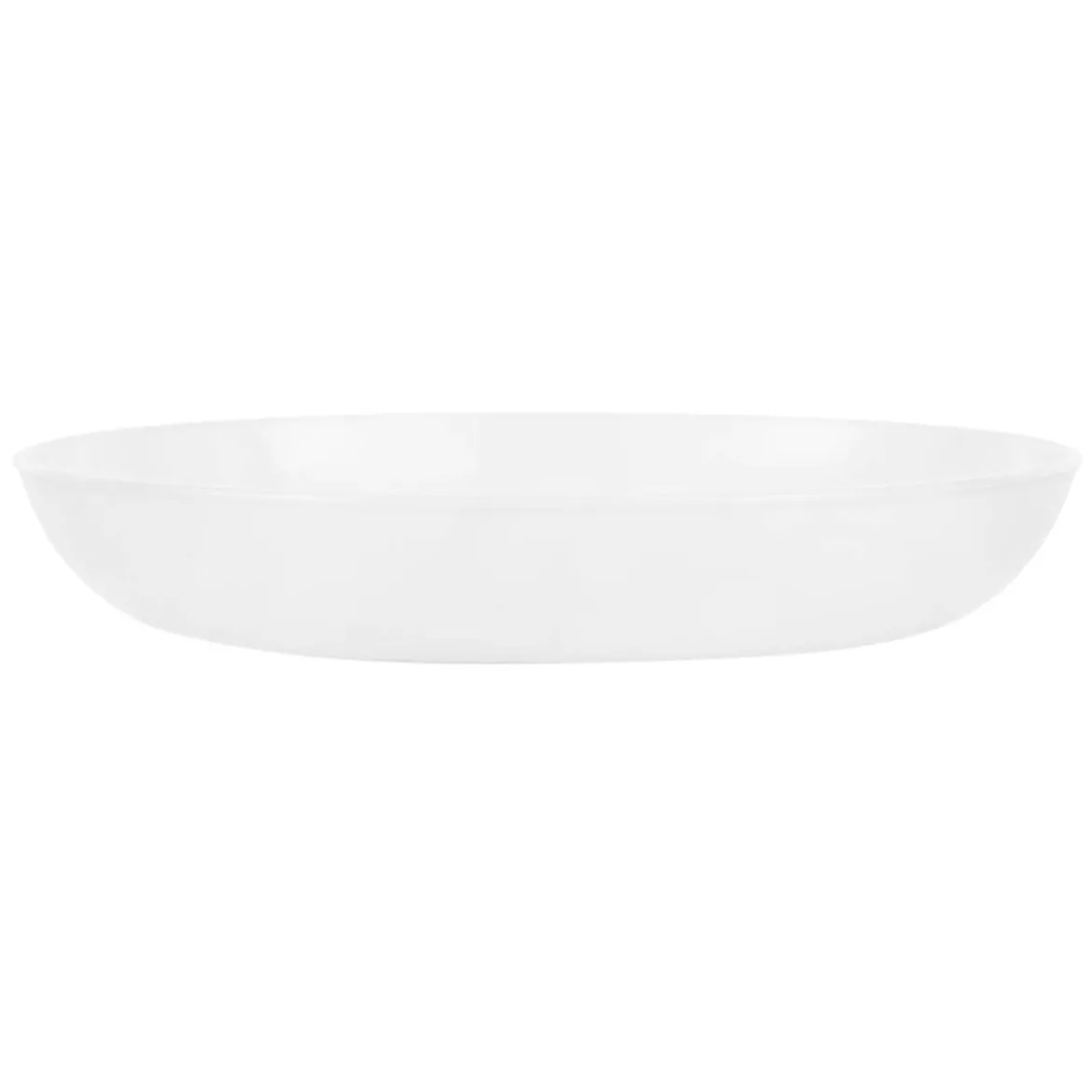 Suppenteller weiß ohne Rand ofenfest aus Vitrelle Glas kaufen