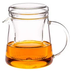 Teekännchen for two: Glas Teekanne mit Sieb für zwei