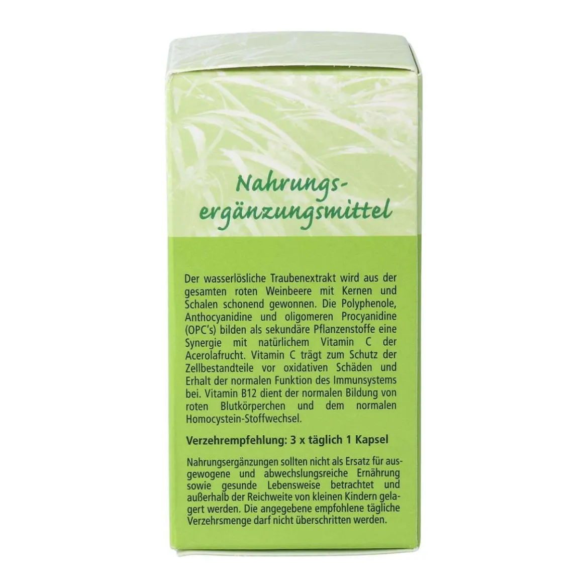 Traubenkernextrakt OPC + B12 mit Vitamin C